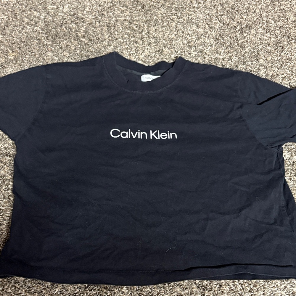 Calvin Klein Black T-Shirt with White Logo